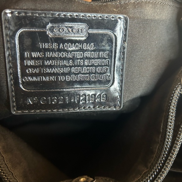 Coach Black and Tan Shoulder Bag - Picture 6 of 6